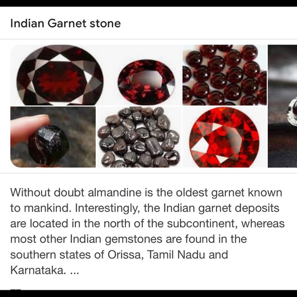 Indian Garnet 16 inch necklace - Picture 3 of 3